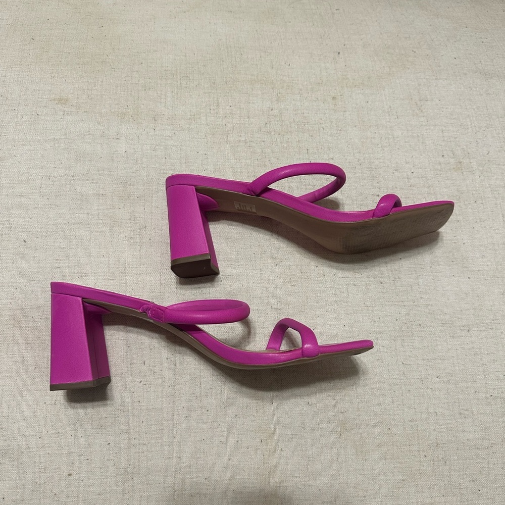 Steve Madden Pink Block Heel Sandals